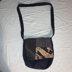 Women's Summer Navy Multicolor Patchwork Crossbody Bag